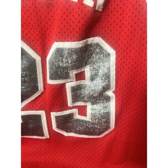 Red NBA Chicago Bulls NIKE #23 JORDAN 1984 Flight 8403 Jersey Medium +2 Read - Picture 9 of 10